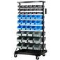 Giantz 90 Storage Bin Rack Stand Double-sided Wheels