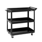 Giantz 3-Tier Tool Cart Trolley Workshop Garage Storage Organizer Black